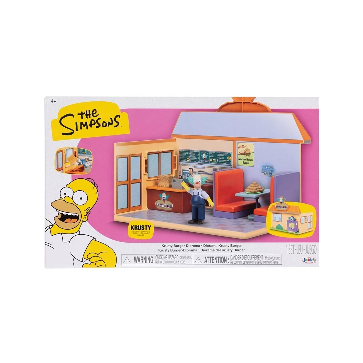Playset Diorama Krusty Burger com Boneco - Os Simpsons Playset Diorama Krusty Burger com Boneco - Os Simpsons