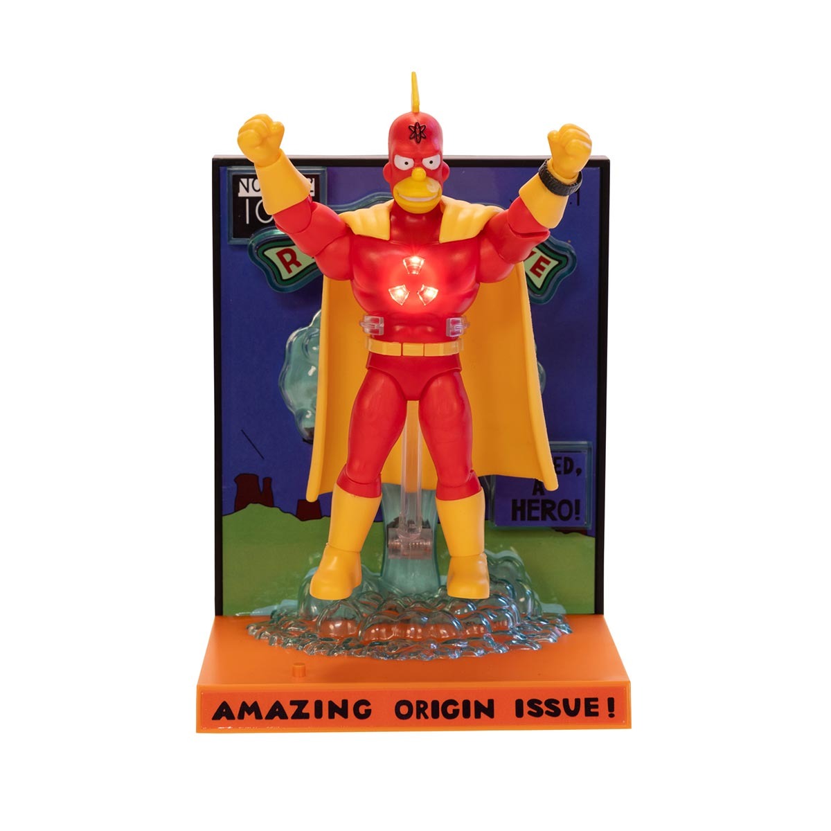 Boneco Homer Radioativo de 14cm com Luz - Os Simpsons