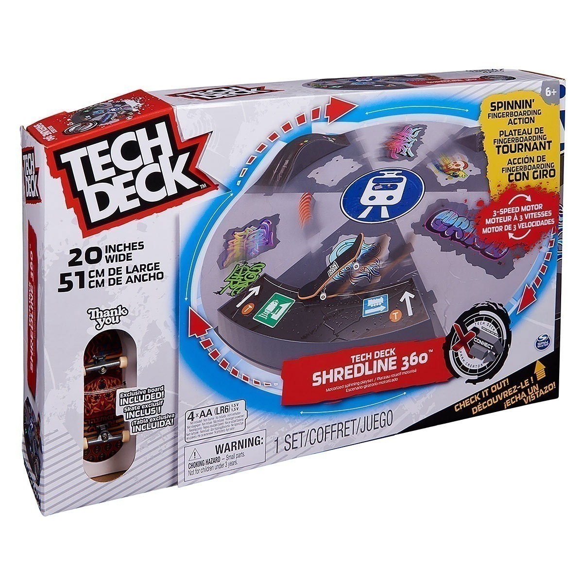 Tech Deck - Playset Giratório Motorizado Shredline 360