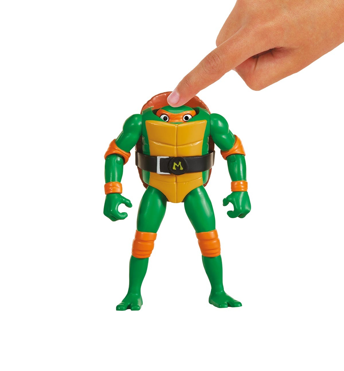 Boneco Michelangelo 10cm Cabeca Retratil As Tartarugas Ninja