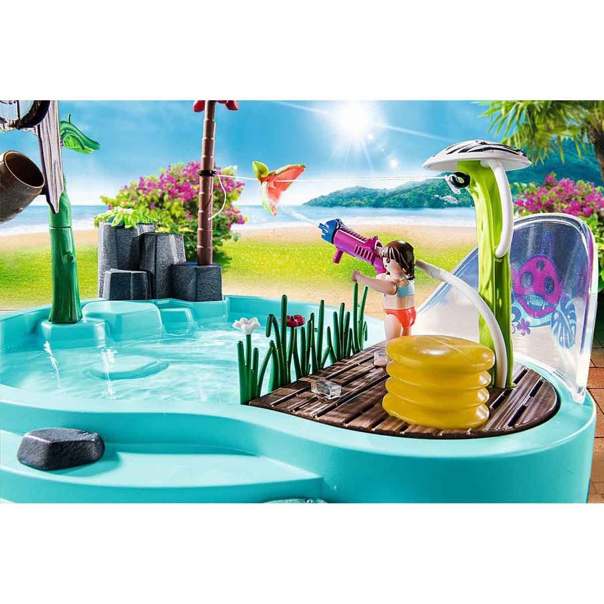 Playmobil - Piscina Pequena Esguicho Água - Family Fun - 70610