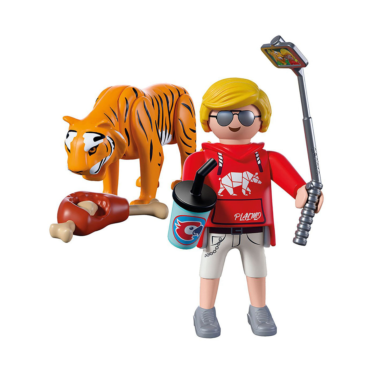 Tigre e Visitante - Playmobil Animals & Friends 72089