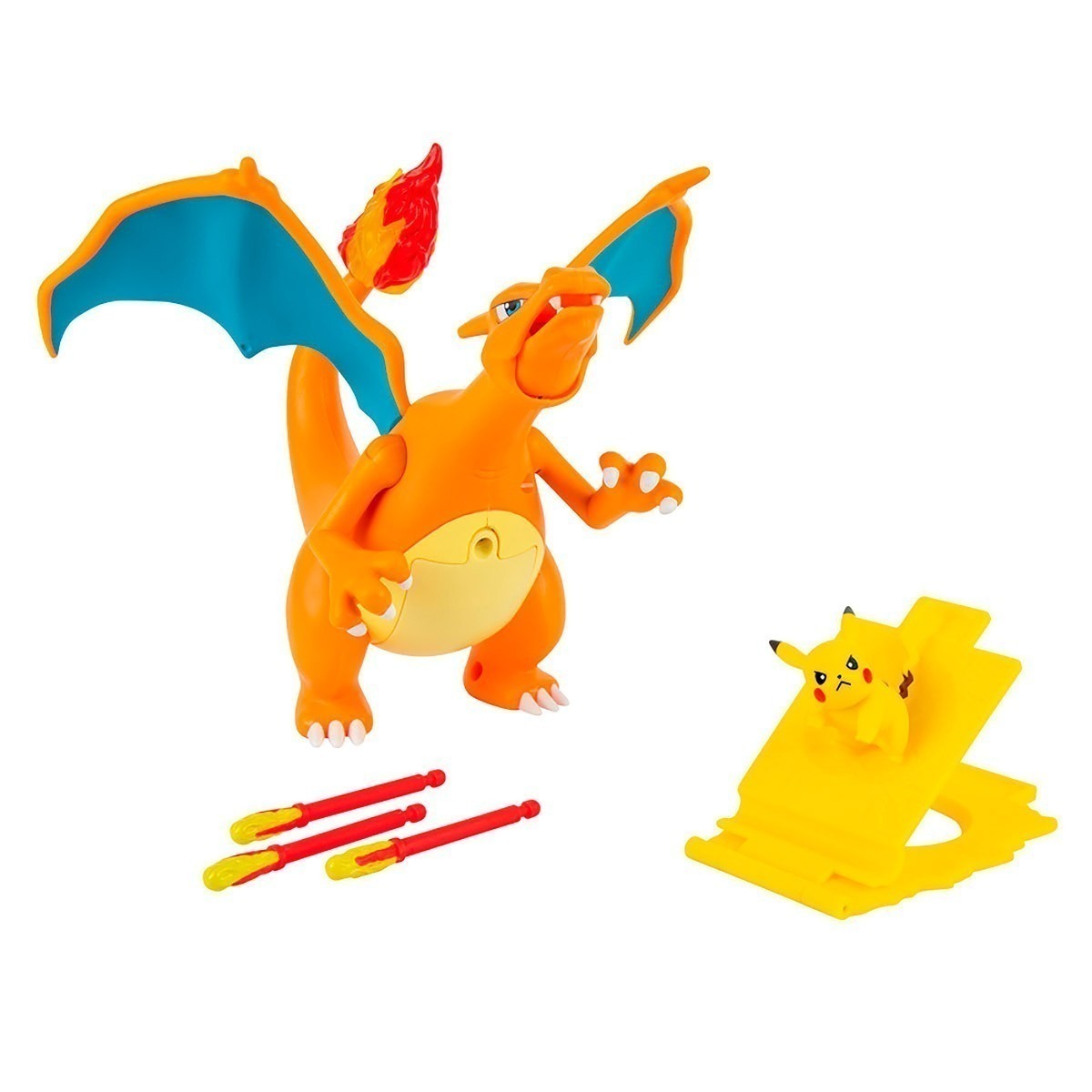 Pokemon - Figura De Luxo Chama E Voo Do Charizard