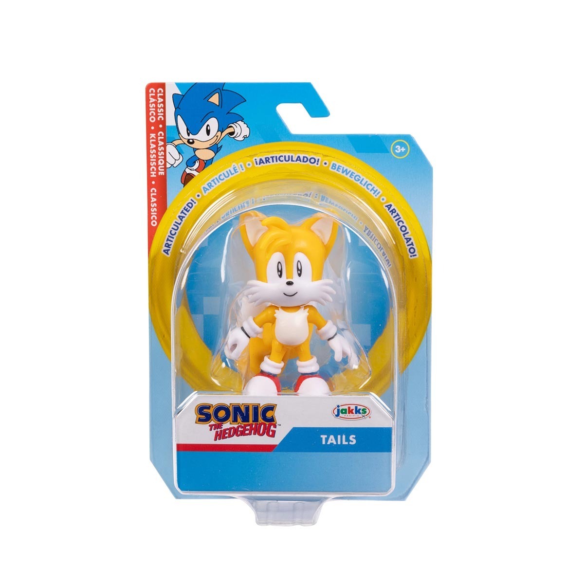 Boneco Tails Clássico de 6cm - Sonic