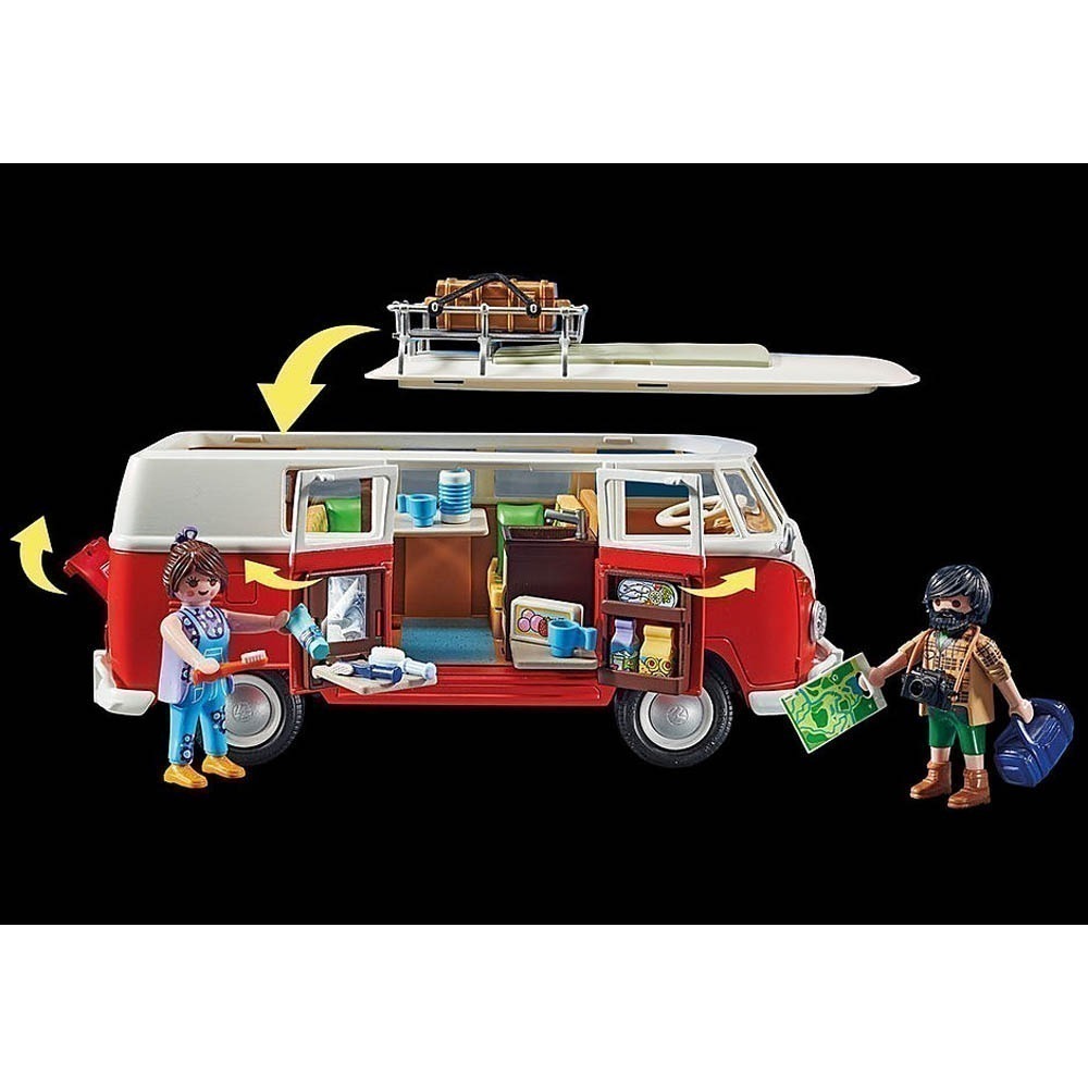Playmobil - Kombi Com Bagageiro - Volkswagen - 70176