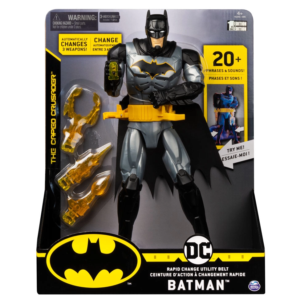 Boneco Batman De Luxo 30Cm Com Acessórios - Dc