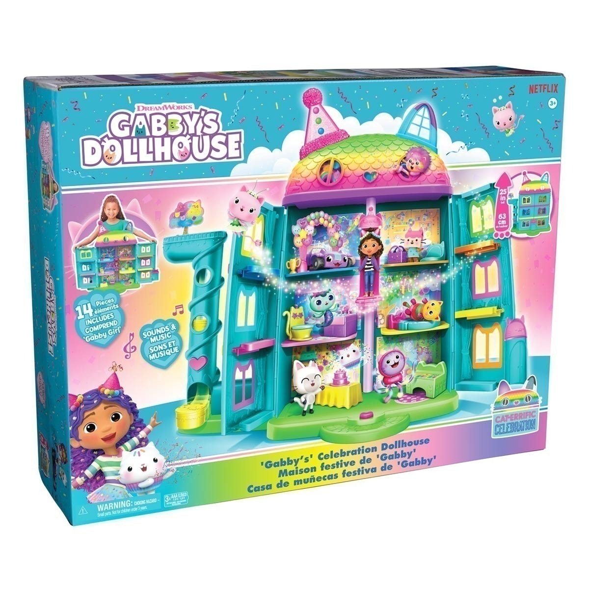 Playset Casa Nova Da Gabby Celebração - Gabby'S Dollhouse