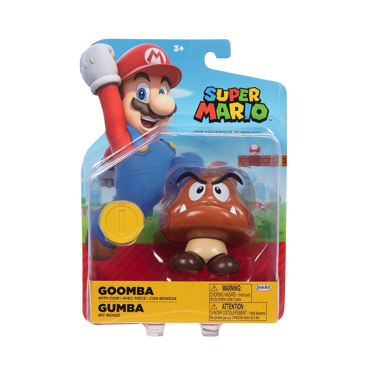 Super Mario - Boneco Goomba 6Cm Com Moeda - Sunny