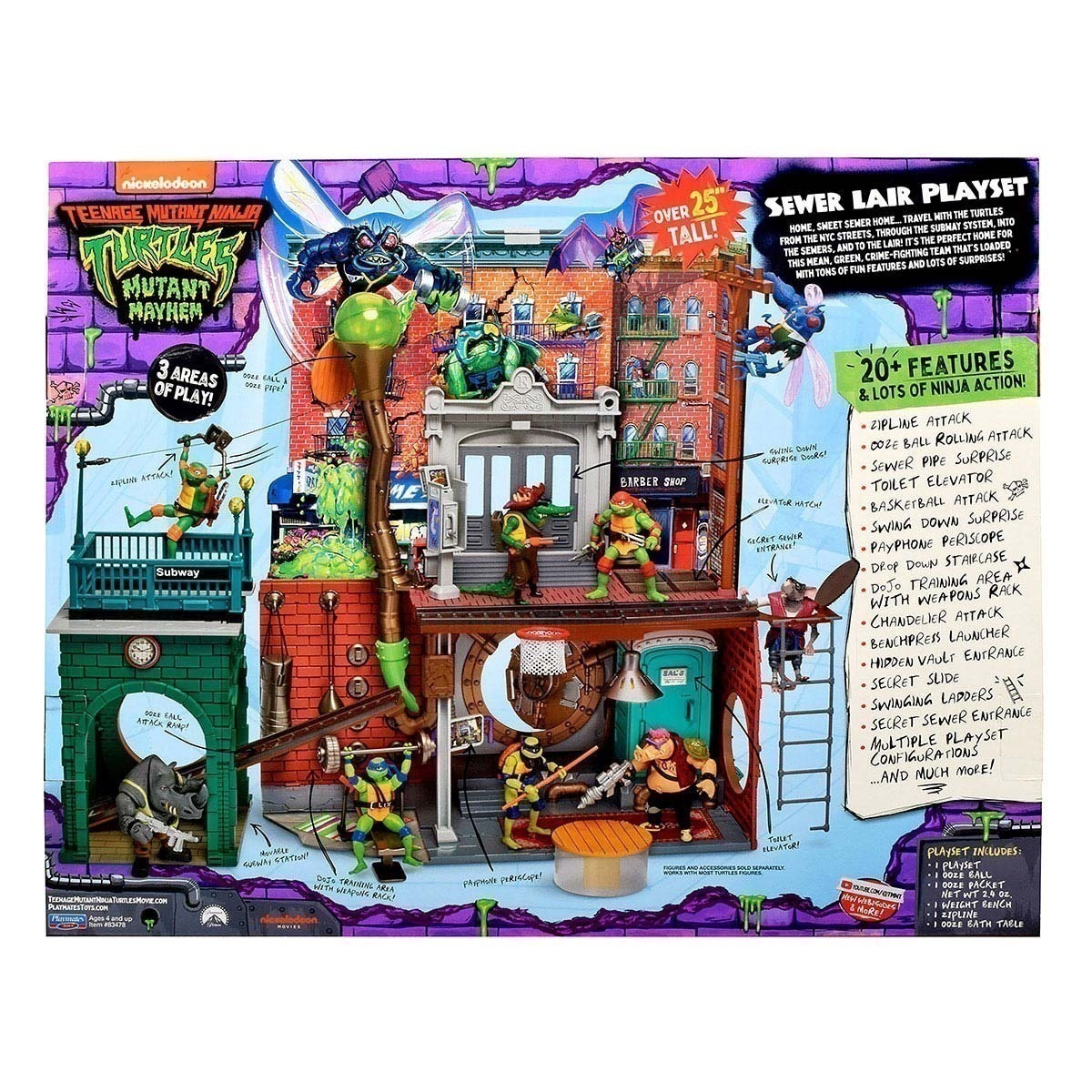 Playset Covil No Esgoto - As Tartarugas Ninja