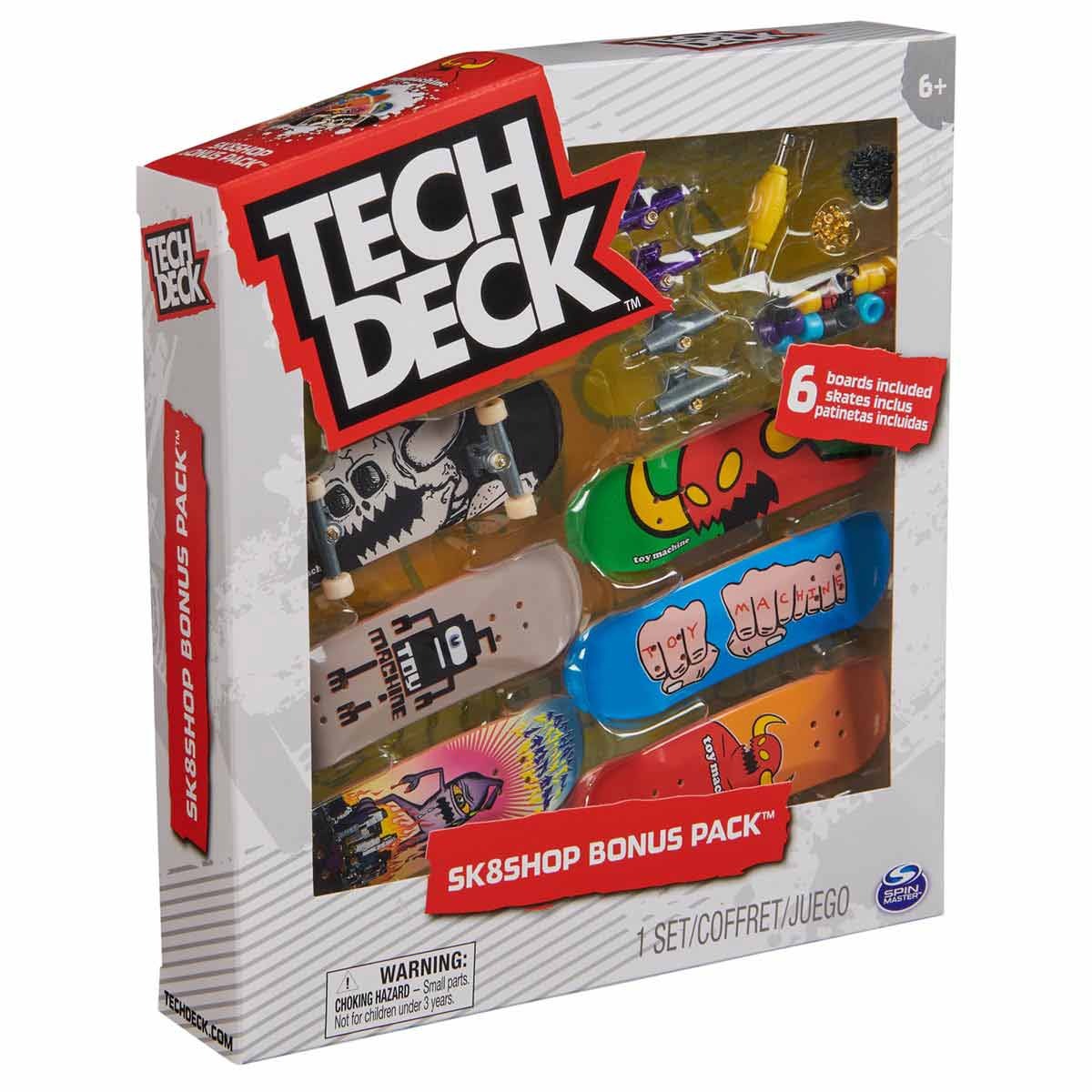 Kit 3 Skate De Dedo E Acessórios Toy Machine - Tech Deck