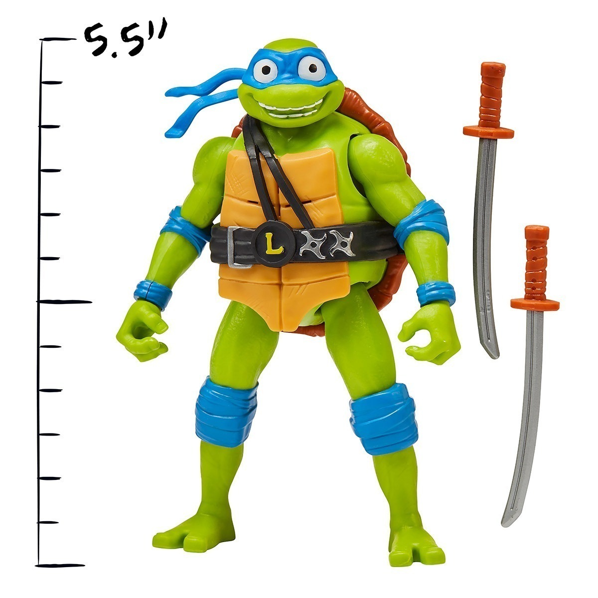 As Tartarugas Ninja - Boneco Deluxe Leonardo De 14Cm