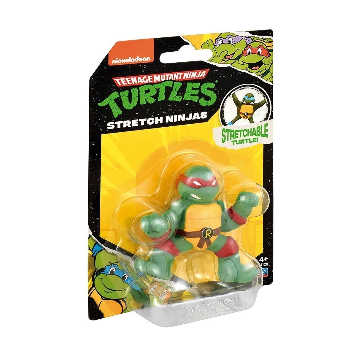 As Tartarugas Ninja - Mini Boneco Elastico Raphael De 6Cm