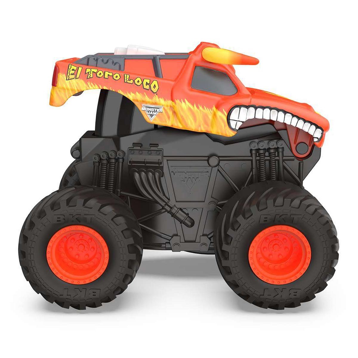 Carrinho El Toro Loco Laranja Click &amp; Flip - Monster Jam