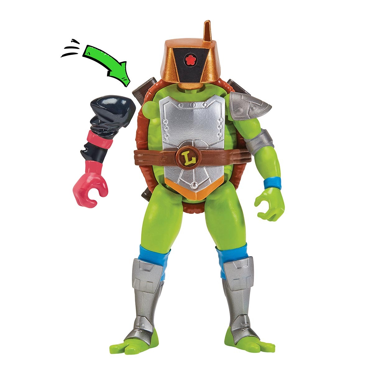 Boneco Leo Com Acessórios - As Tartarugas Ninja Mix 'N Match