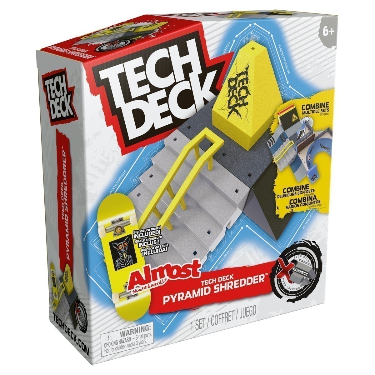 Pista Pyramid Shredder + Skate De Dedo Almost - Tech Deck Pista Pyramid Shredder + Skate De Dedo Almost - Tech Deck