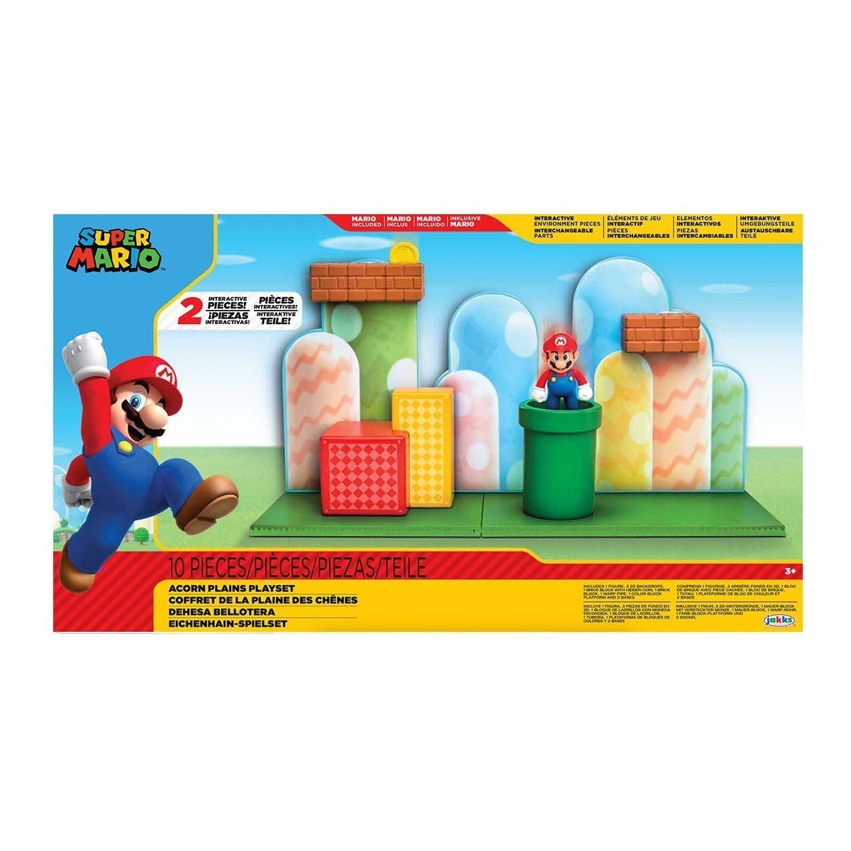 Playset Planicie das Bolotas com Boneco Mario - Super Mario