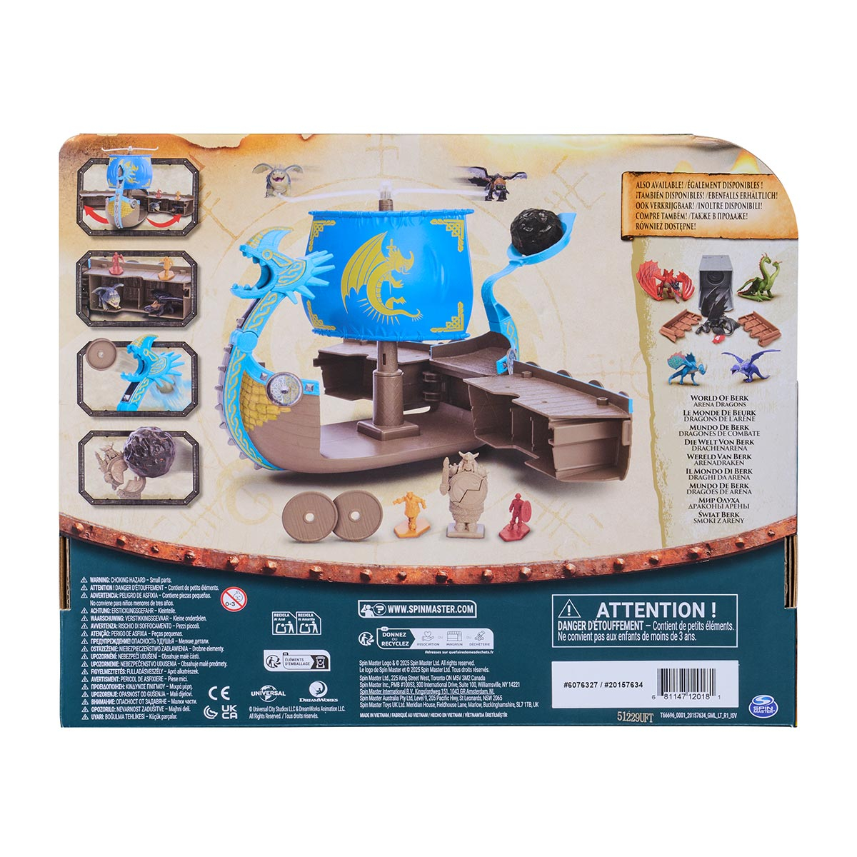 Playset Navio de Batalha Viking - Como Treinar o Seu Dragão Playset Navio de Batalha Viking - Como Treinar o Seu Dragão