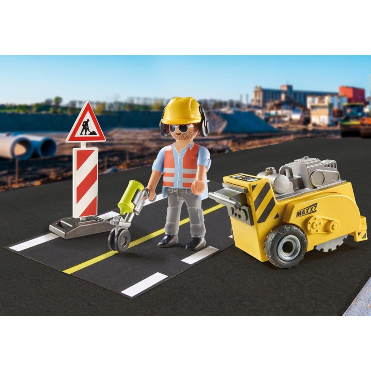 Playmobil - Set Trabalhador Da Construção - City Action - 71185