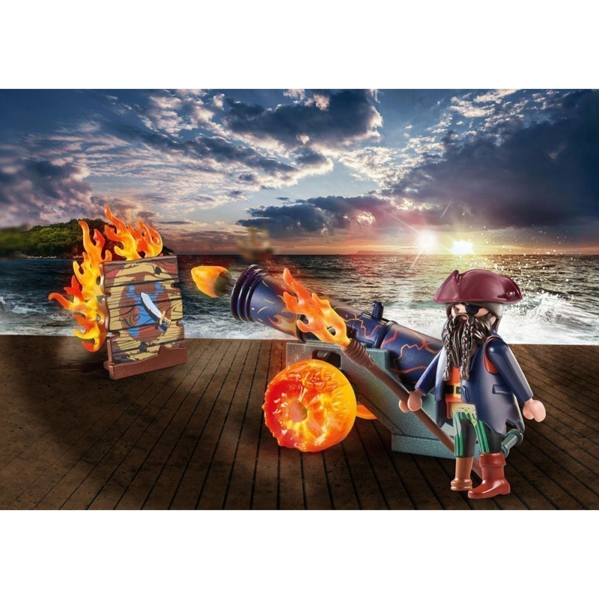 Playmobil - Pirata Com Canhão - Pirates 71189
