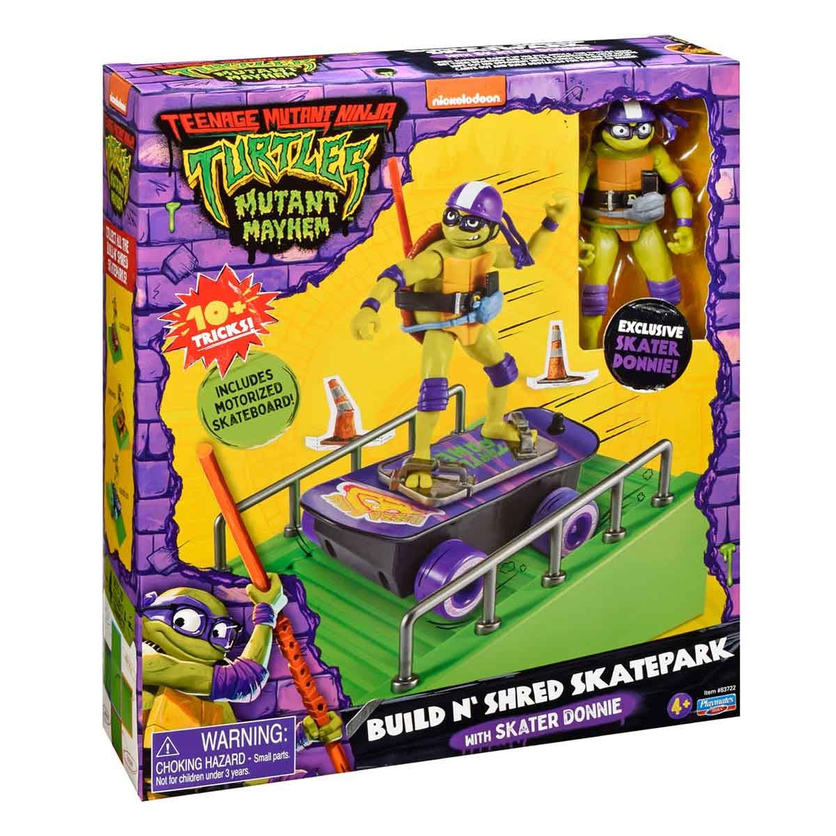 Pista De Skate Com Boneco Donnie Skatista - Tartarugas Ninja