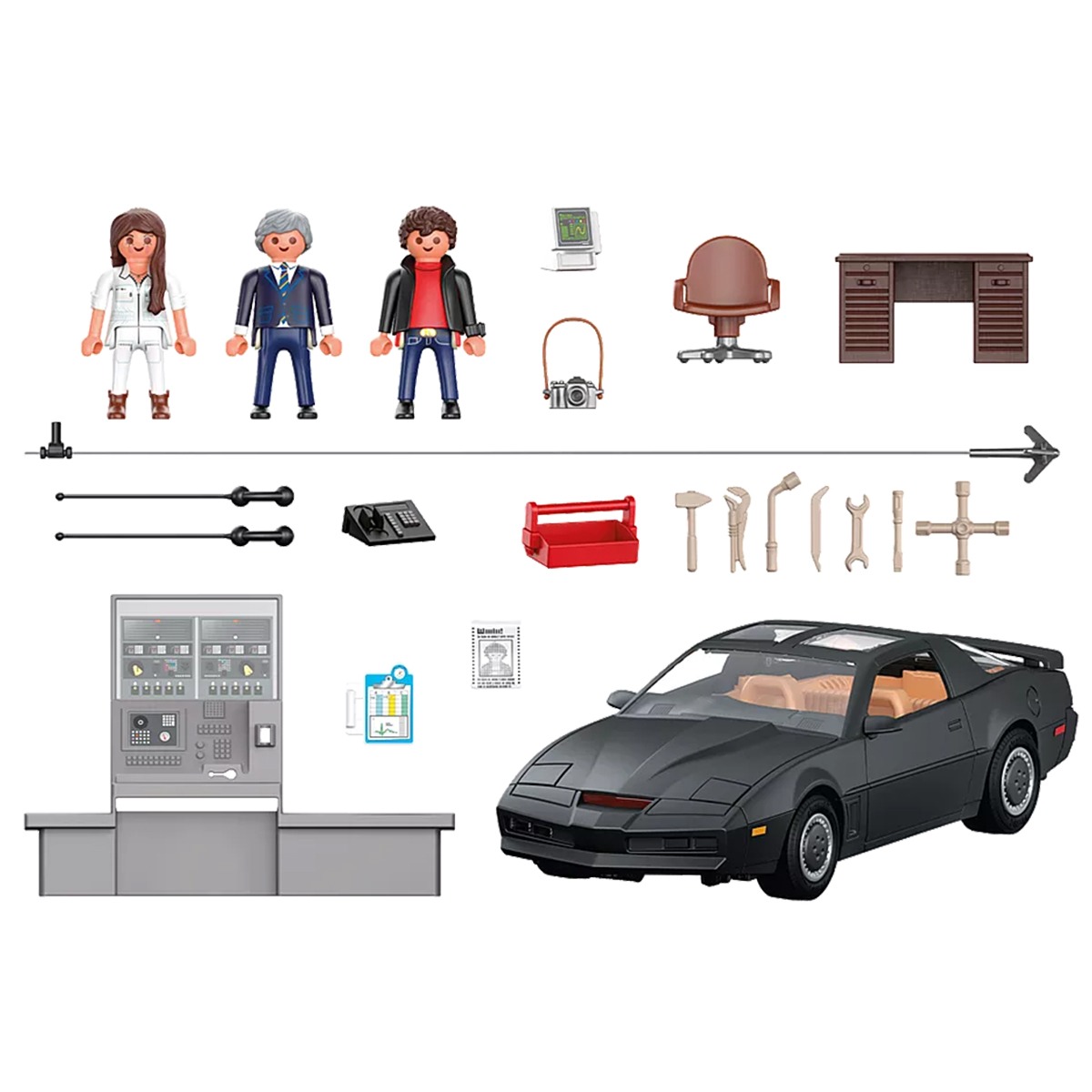 Playmobil - Super Máquina Cavaleiro Rider K.I.T.T - Knight Rider - 70924