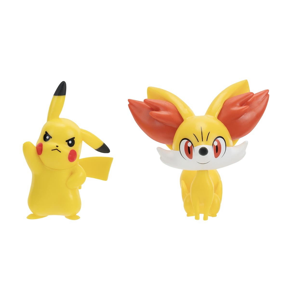 2 Bonecos De Batalha Pikachu + Fennekin - Pokémon