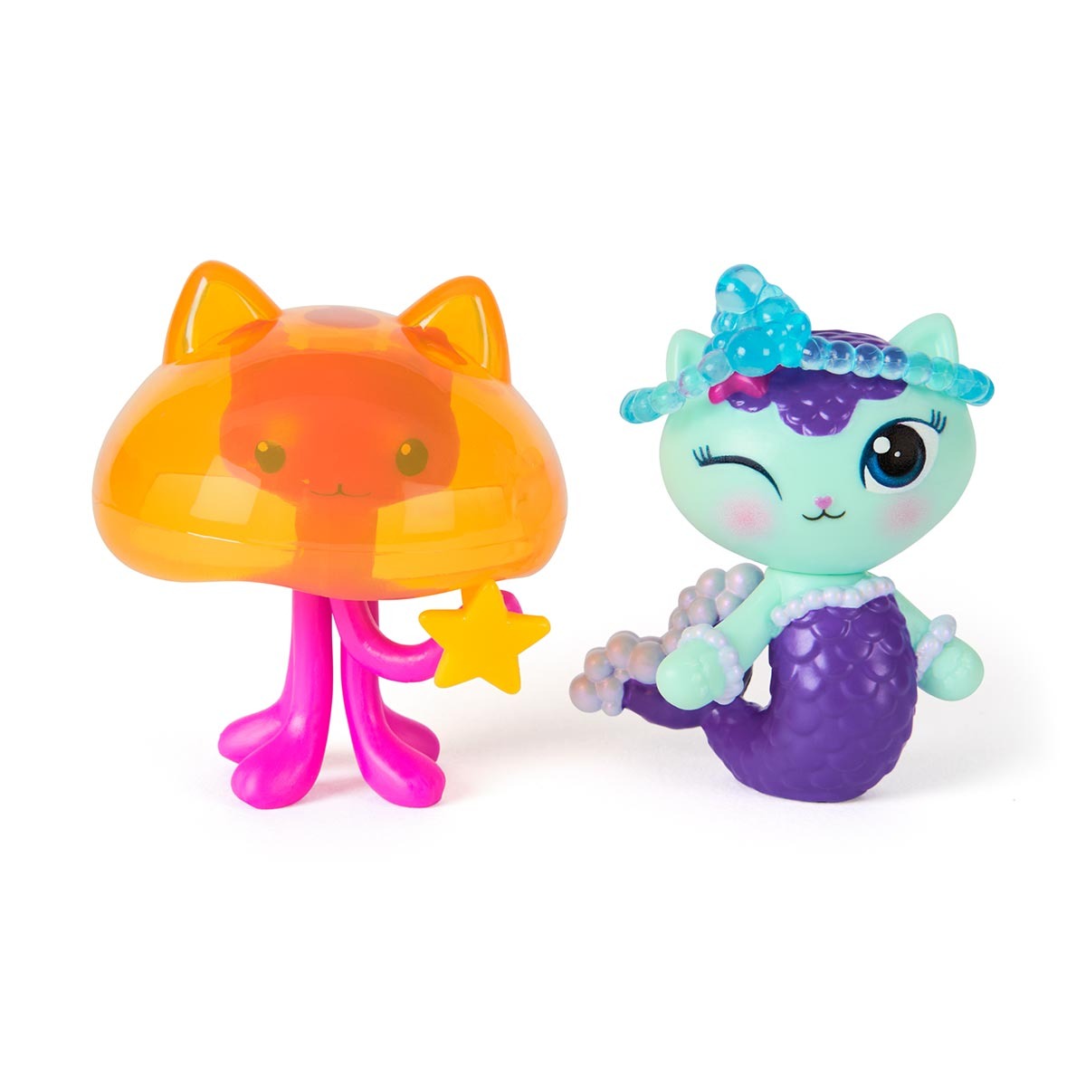 2 Bonecos Mercat e Kitty Jellyfish - Gabbys Dollhouse