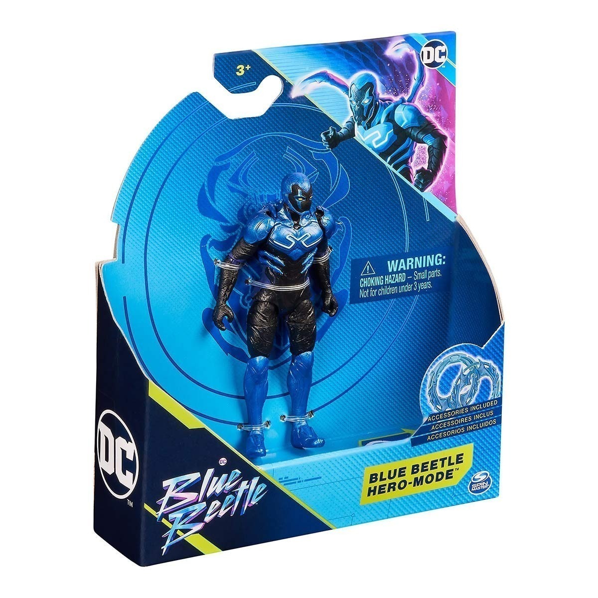 Besouro Azul - Boneco 10Cm - Besouro Azul Modo Heroi Dc