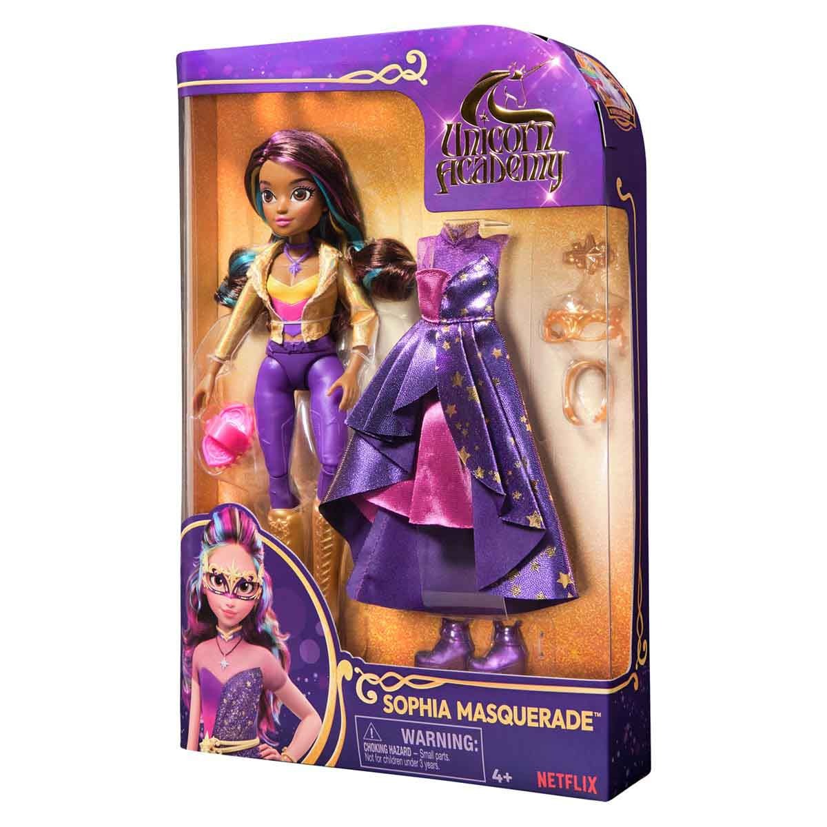 Boneca Sophia Deluxe De 24Cm Com Roupa - Academia Unicornio