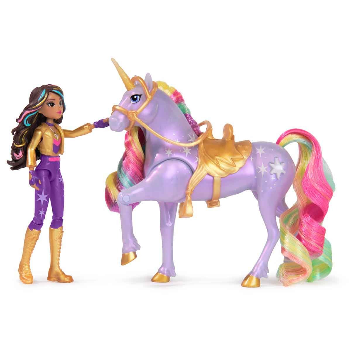 Boneca Sophia, Unicornio Wildstar Com Luz Academia Unicornio