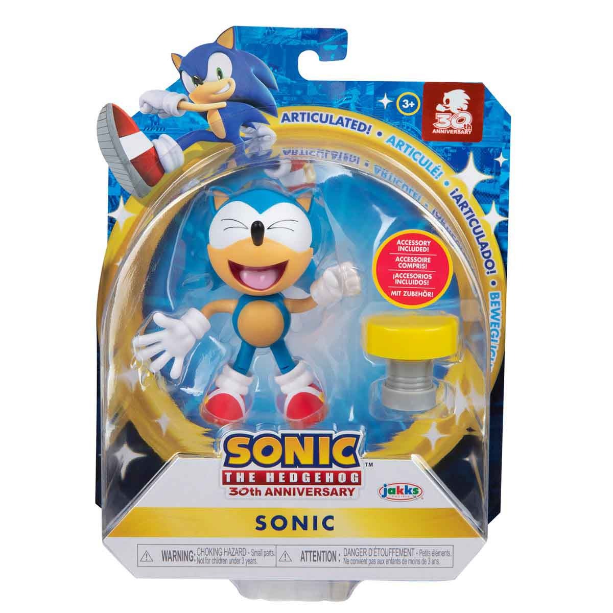 Boneco Articulado Sonic (Rindo) De 9Cm Com Acessorio - Sonic