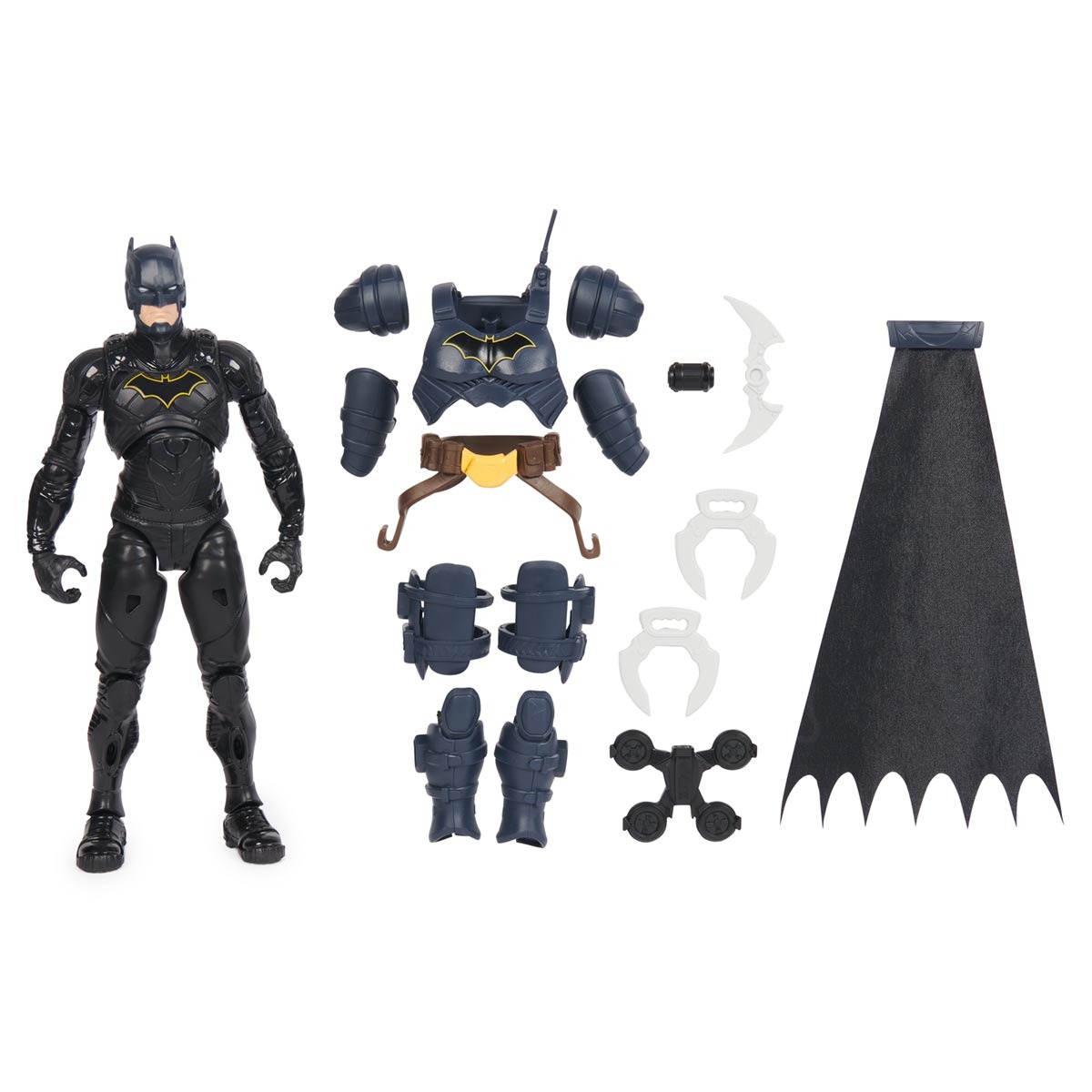 Boneco Batman De 30Cm Com Armadura De Batalha + Acessorios