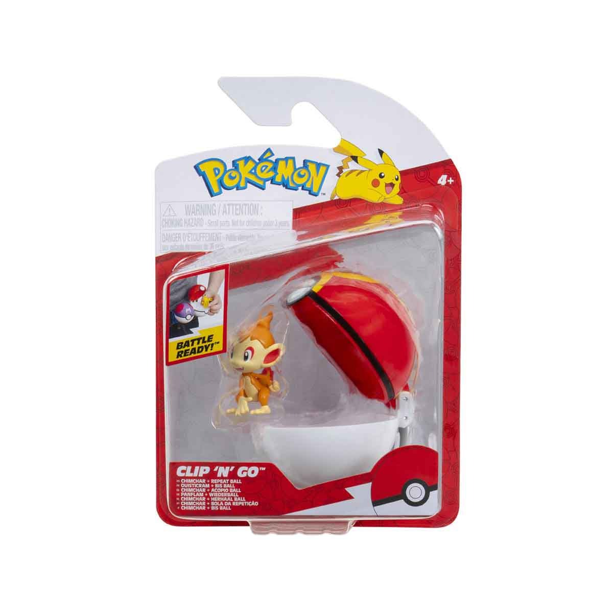 Boneco Chimchar Com Repeat Ball - Pokemon Boneco Chimchar Com Repeat Ball - Pokemon