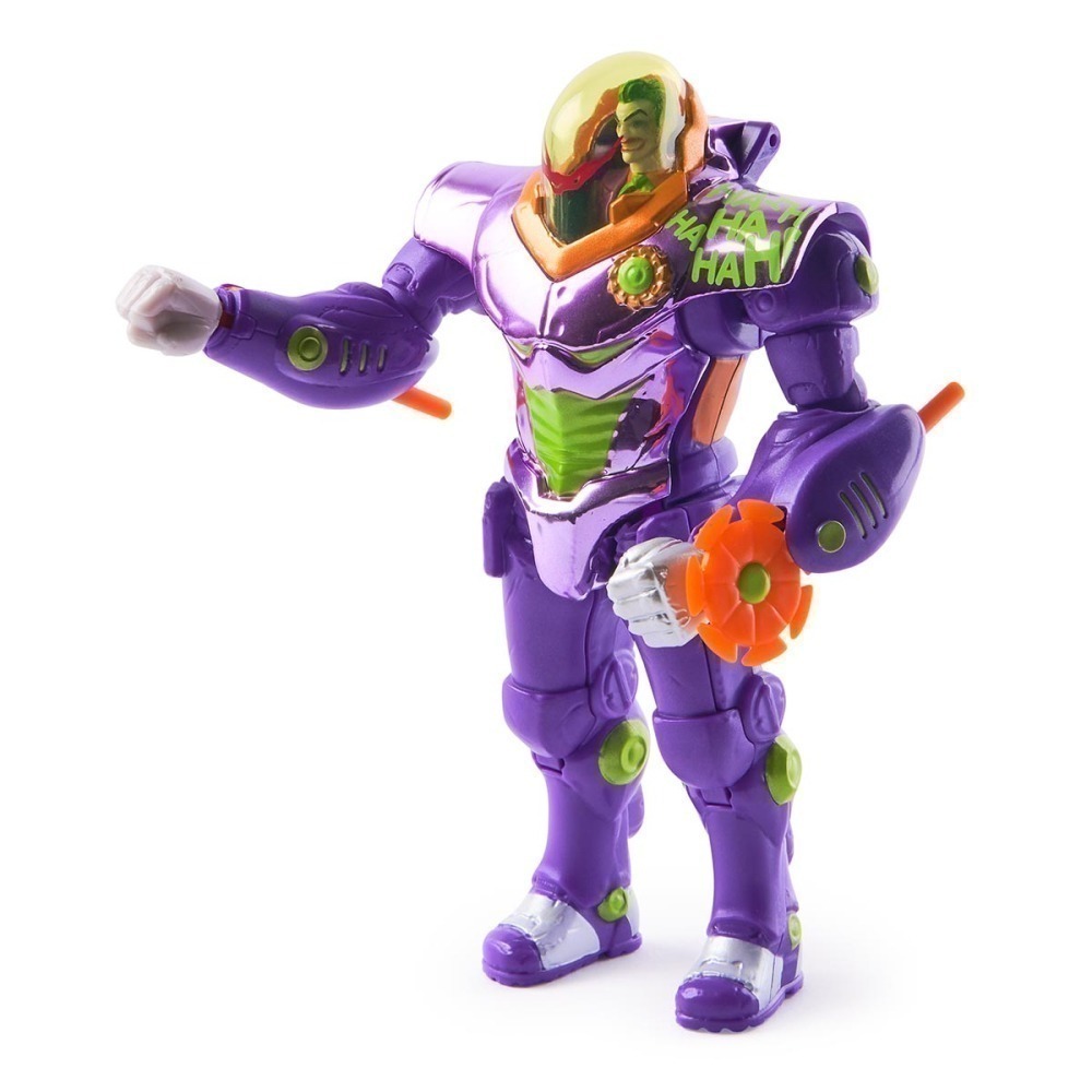 Boneco Coringa 10cm com Armadura Metal Force - DC Comics