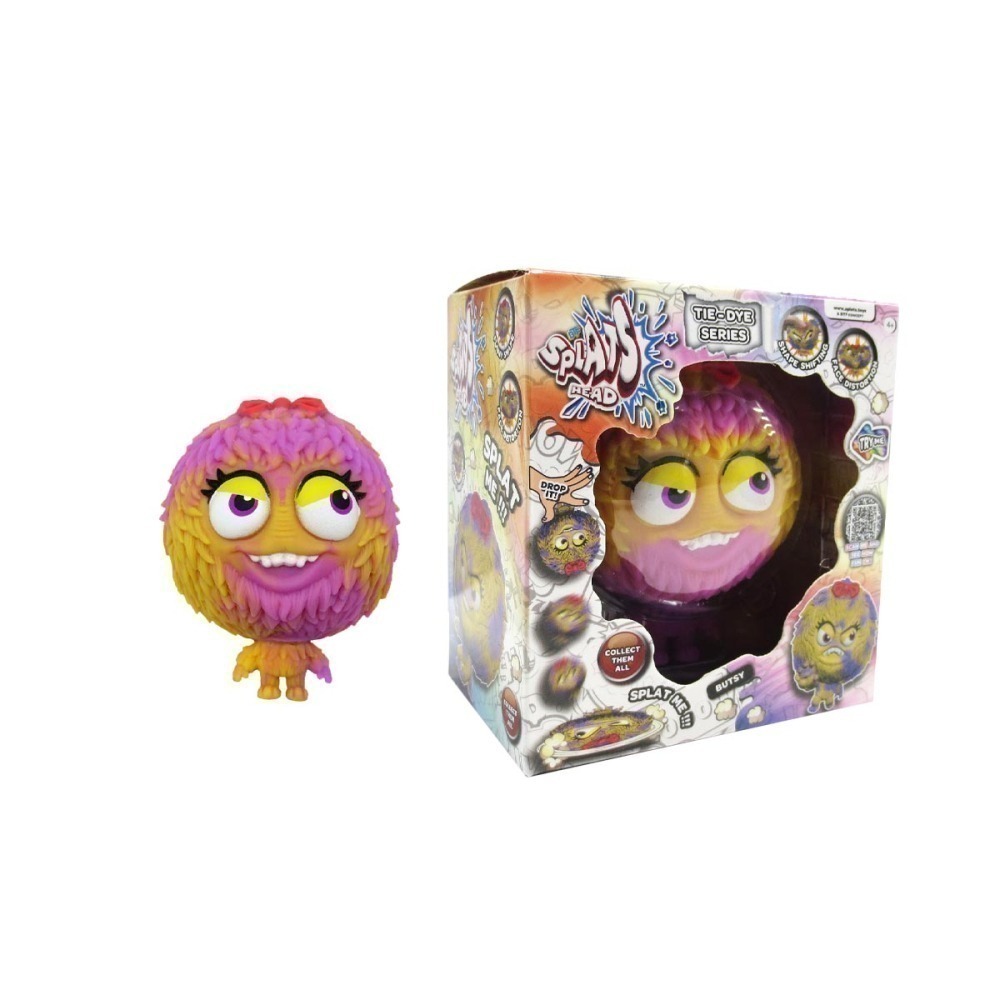 Boneco Elastico Butsy De 10Cm Serie Tie Dye - Splats Head