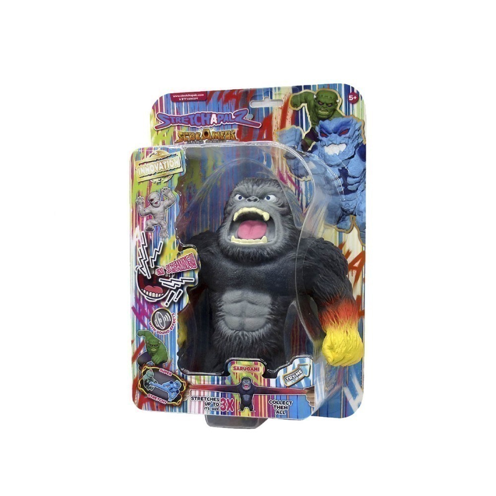 Boneco Elastico Sarugami 15Cm Com Som - Stretchapalz Boneco Elastico Sarugami 15Cm Com Som - Stretchapalz