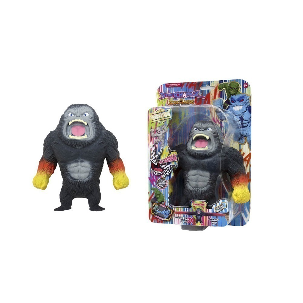 Boneco Elastico Sarugami 15Cm Com Som - Stretchapalz Boneco Elastico Sarugami 15Cm Com Som - Stretchapalz