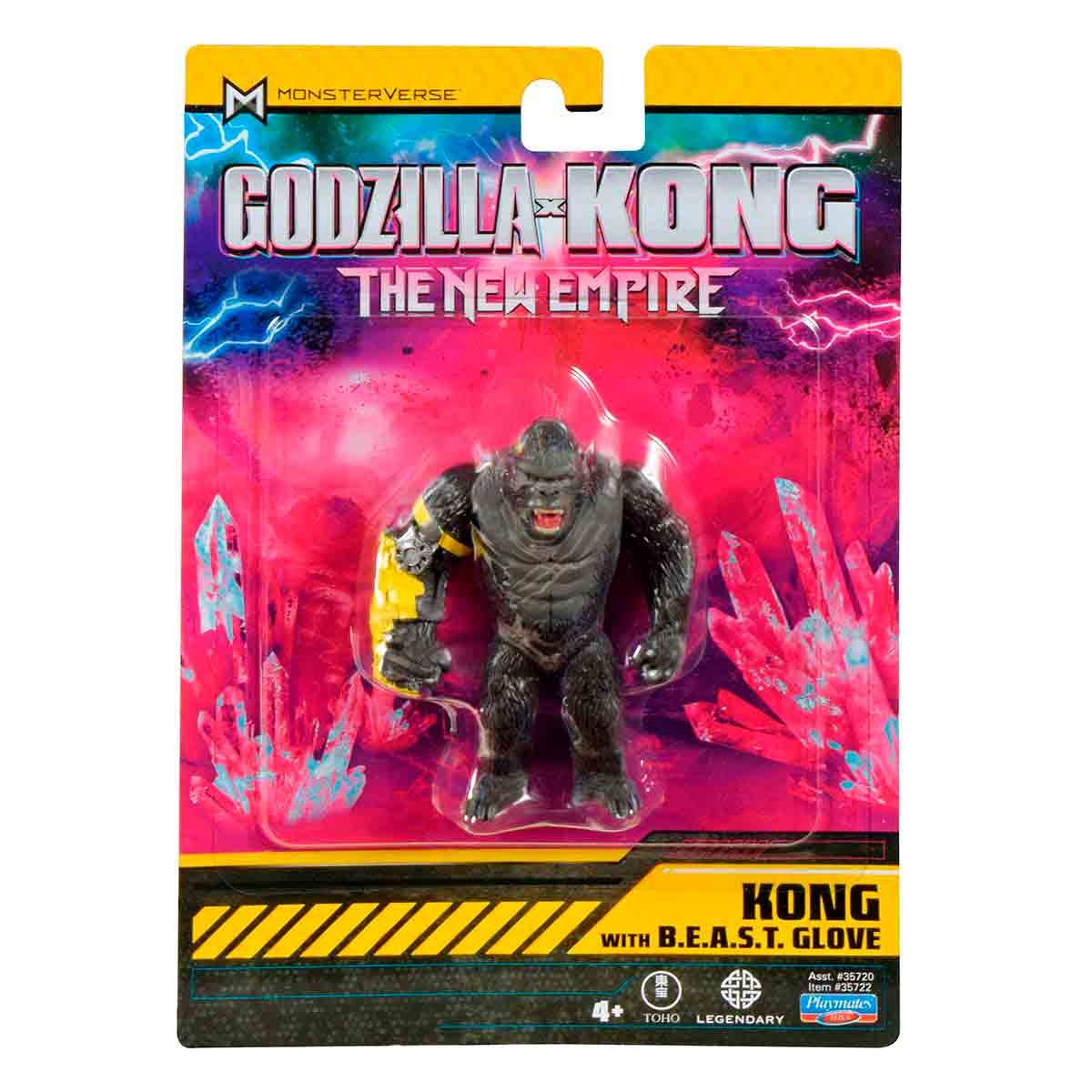 Boneco Kong Com Luva B.E.A.S.T. De 7 Cm - Godzilla Vs Kong Boneco Kong Com Luva B.E.A.S.T. De 7 Cm - Godzilla Vs Kong