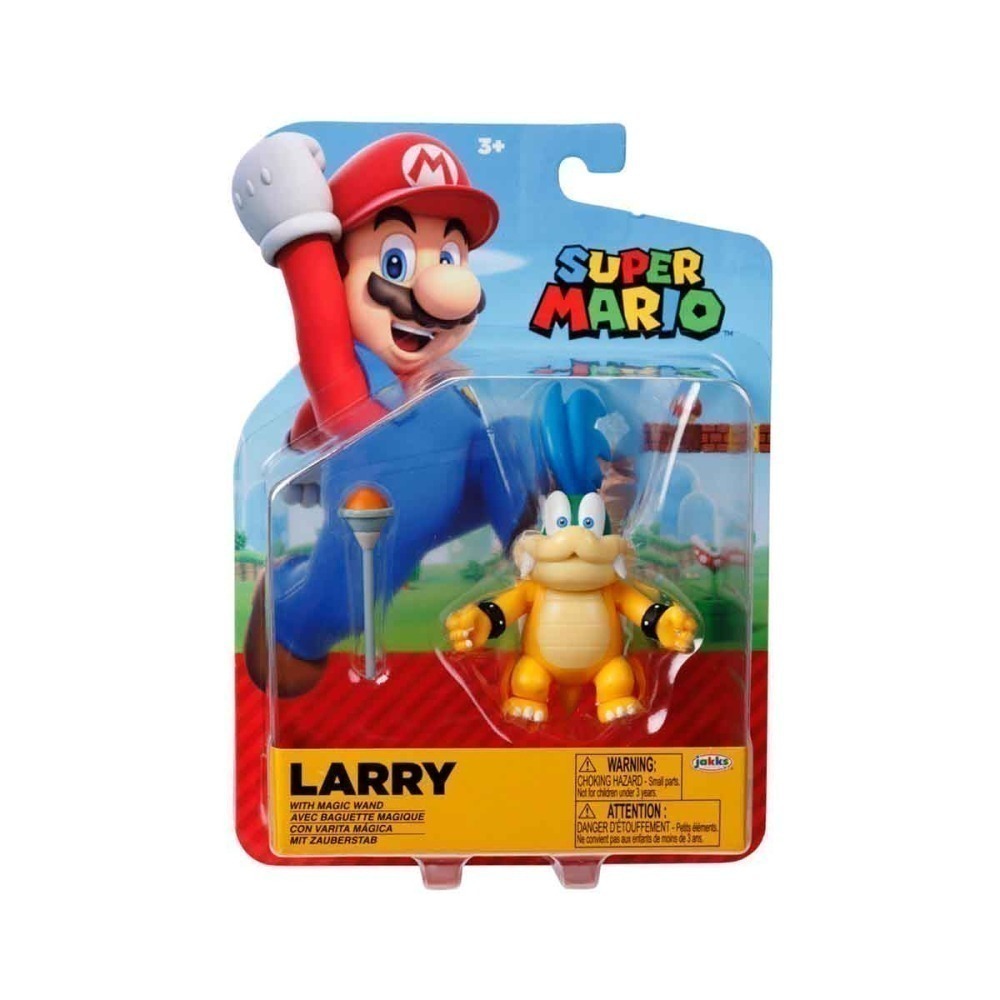 Boneco Larry De 9Cm Com Varinha Magica - Super Mario