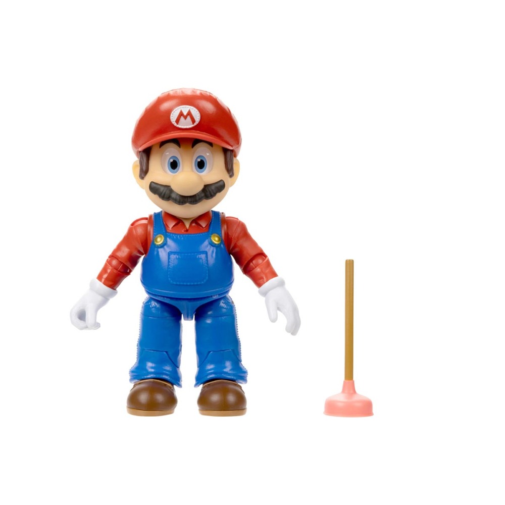 Boneco Mario De 12Cm Com Desentupidor - Super Mario Filme