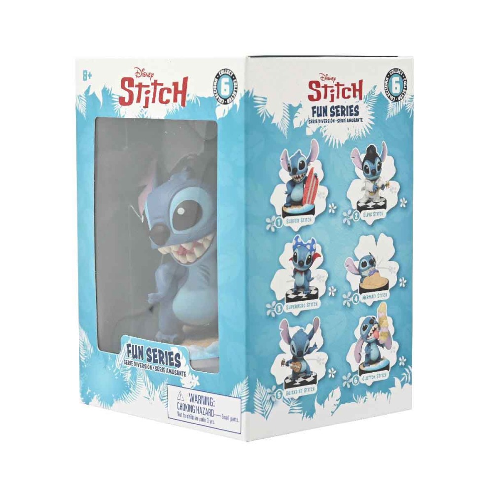 Boneco Stitch Surfista De 8Cm - Yume Hero Box