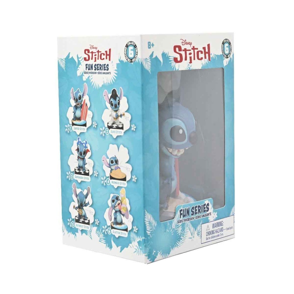 Boneco Stitch Surfista De 8Cm - Yume Hero Box