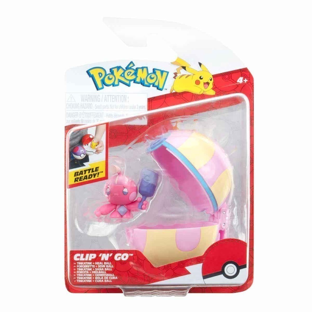 Boneco Tinkatink Com Pokebola Heal - Pokemon