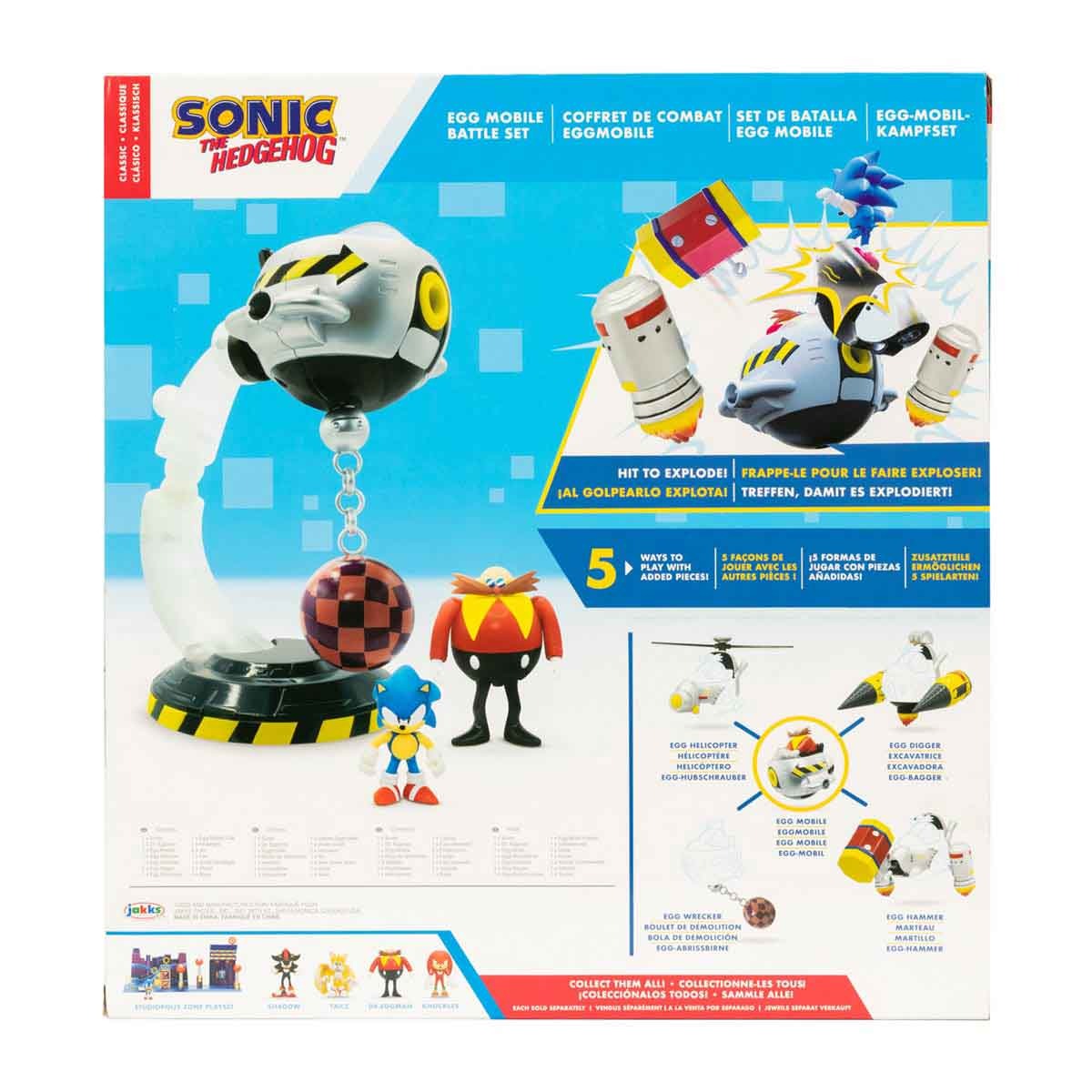 Playset De Batalha Eggman Mobile - Sonic