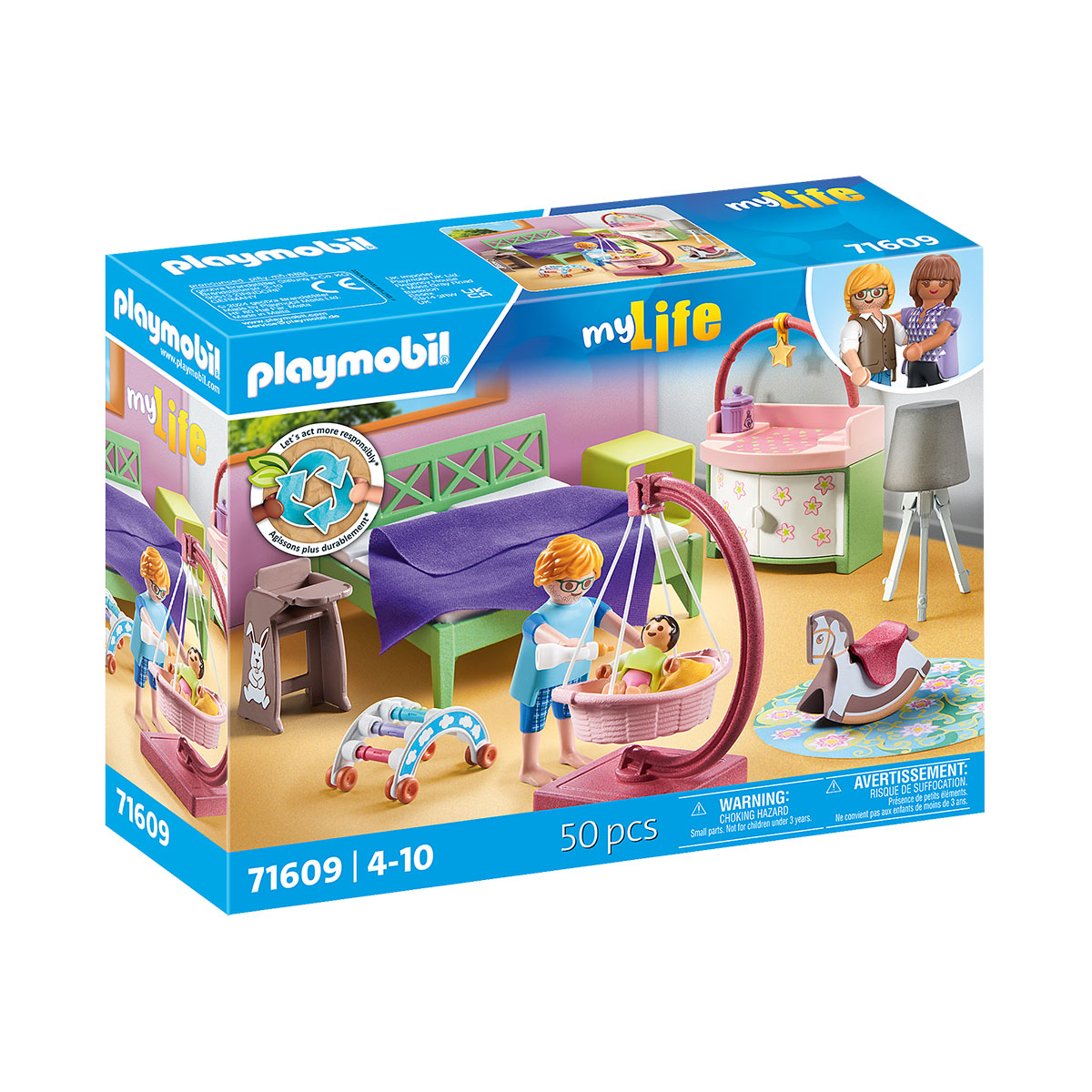 Quarto com Canto do Bebê - Playmobil My Life 71609