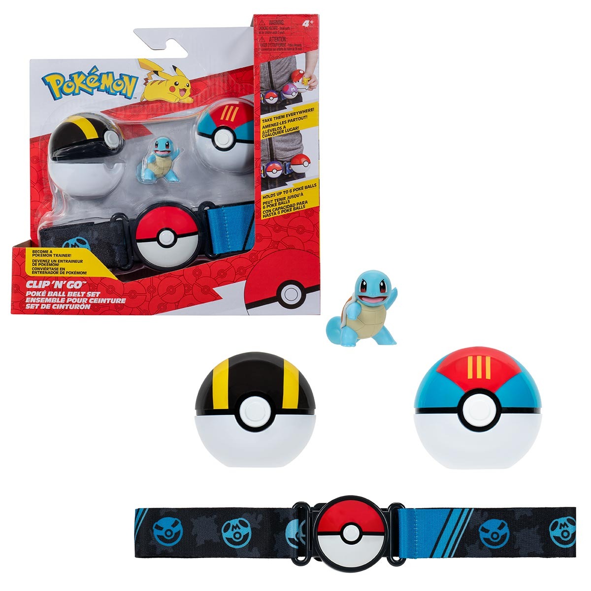 Cinto Com Boneco Squirtle E 2 Pokébolas - Pokémon Cinto Com Boneco Squirtle E 2 Pokébolas - Pokémon
