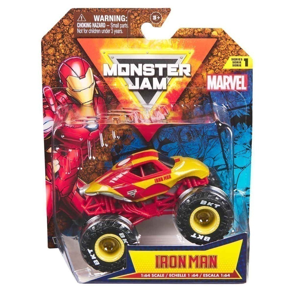 Carrinho Do Homem De Ferro Escala 1:64 Marvel - Monster Jam