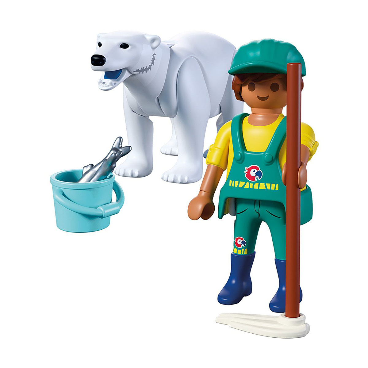 Urso Polar e Zoologo - Playmobil Animals & Friends 72090