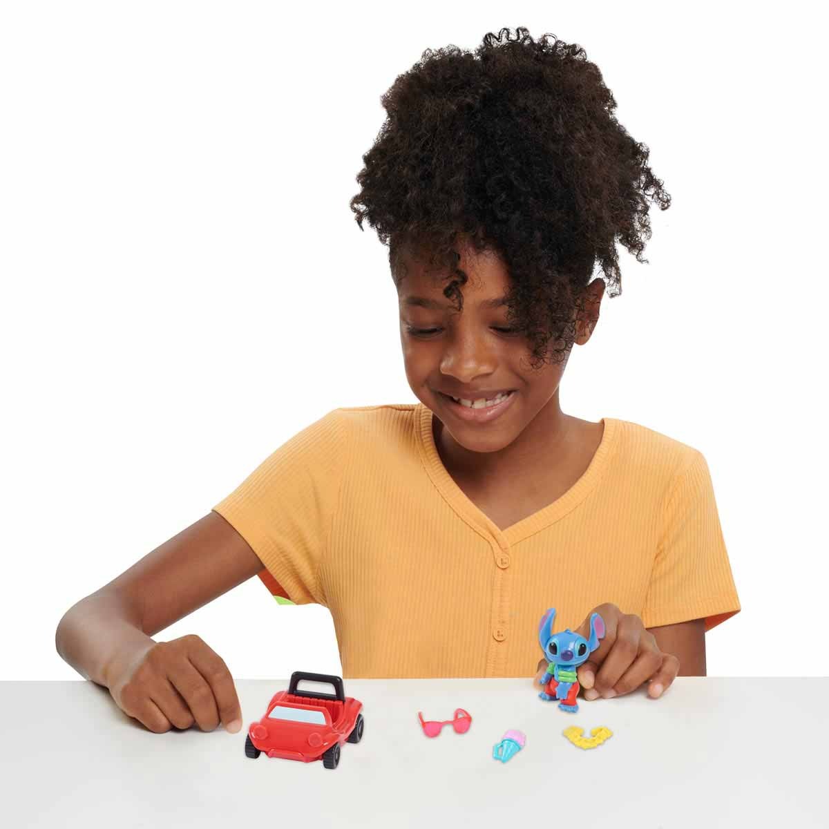 Boneco Stitch De 5Cm Com Acessórios Surf &Amp; Sun - Stitch