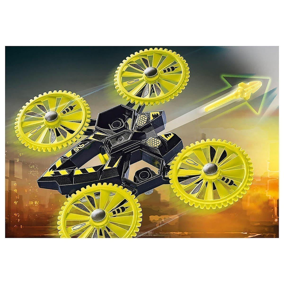 Playmobil - Jato Da Polícia Com Drone - City Action - 70780